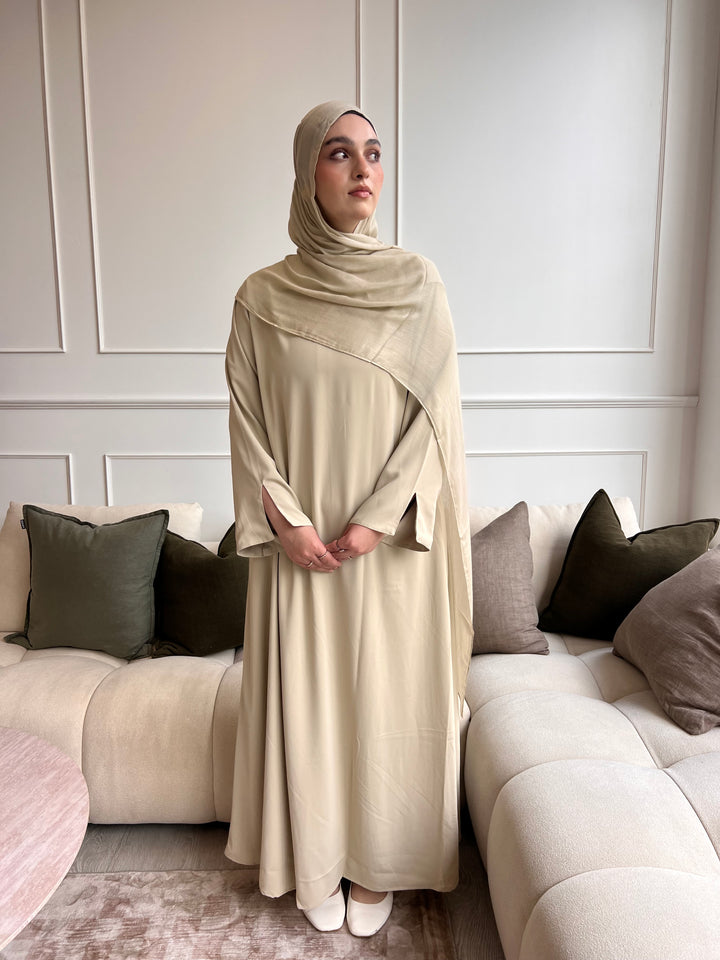 Essential Abaya 2pc set - Beige