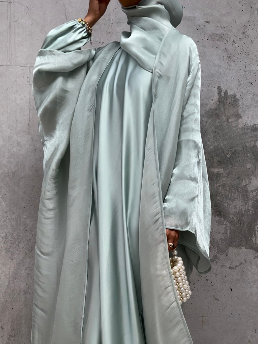 Yasmine Luxury Abaya - Sage