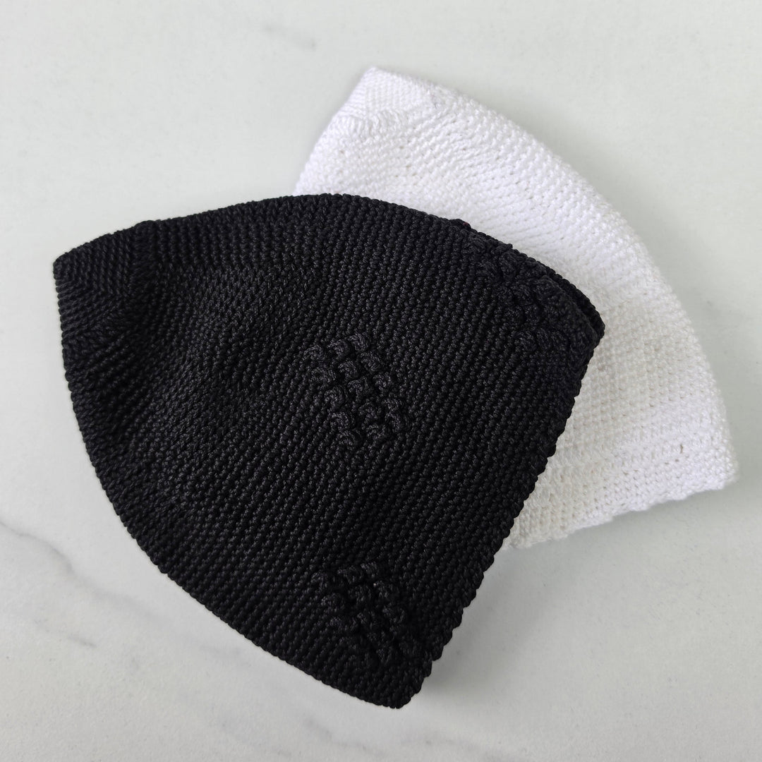 Men’s Premium Knitted Prayer Hat/Kufi - Black