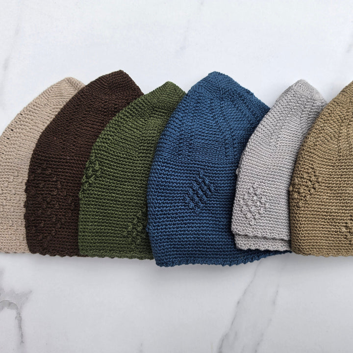Men’s Premium Knitted Prayer Hat/Kufi - White