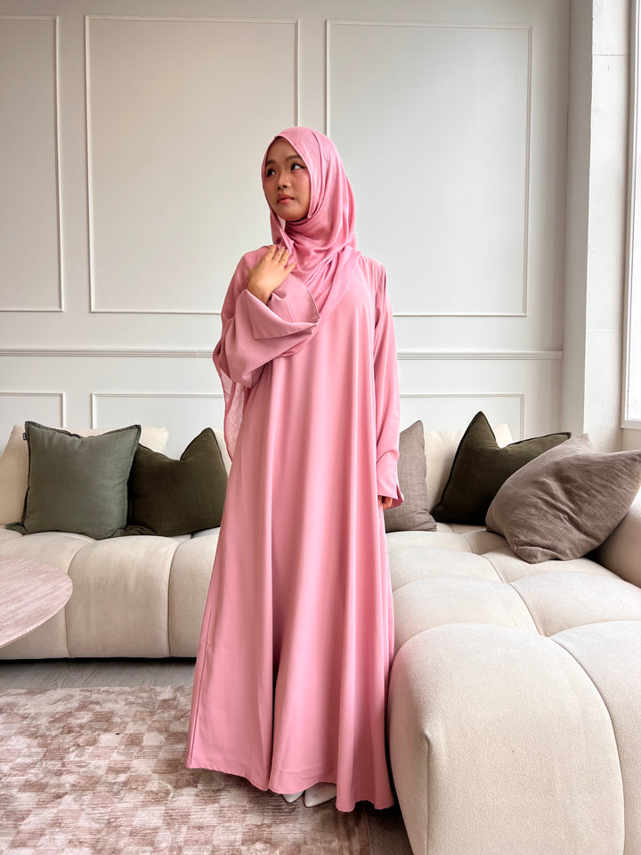 Essential Abaya 2pc set - Pink