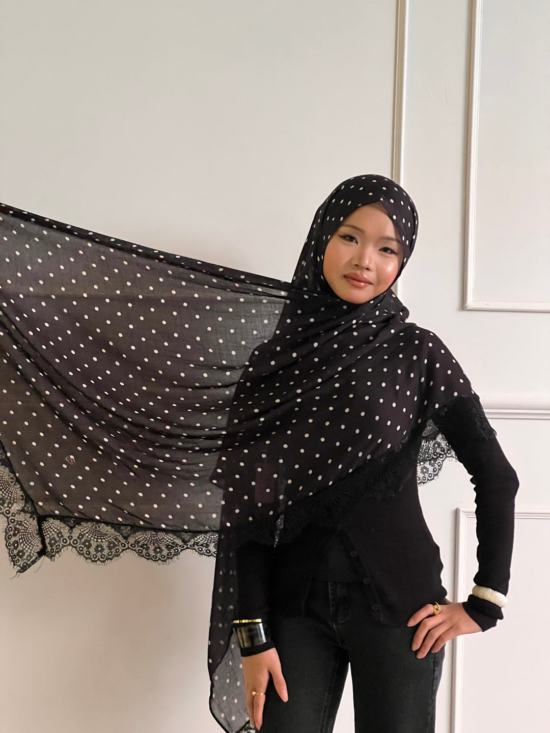 Black Polka Dot
