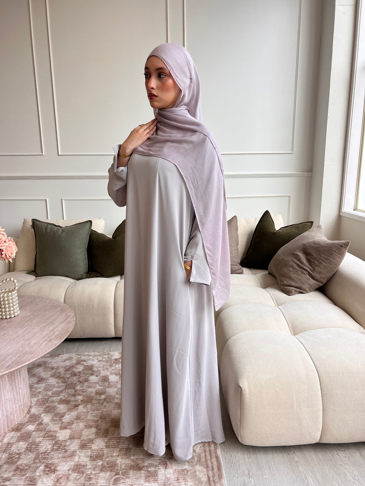 Essential Abaya 2pc set - Grey