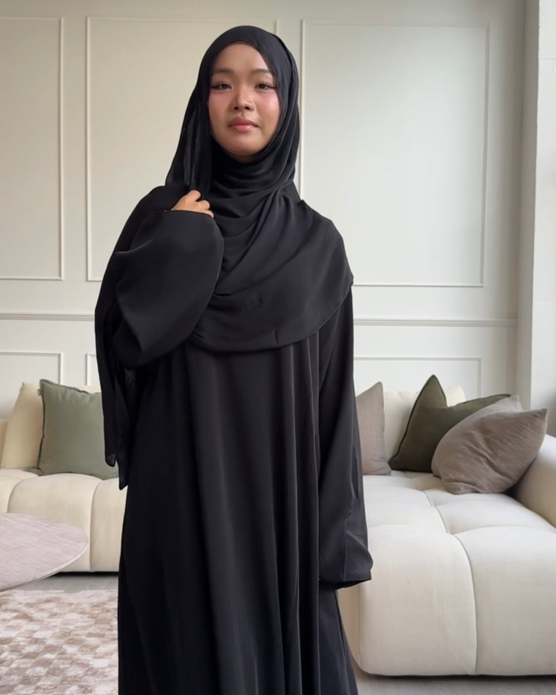 Essential Abaya 2pc set - Black