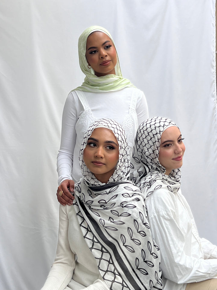 Kufiya Inspired Hijab - Classic