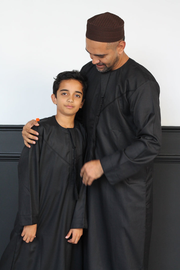 Obsidian Black Deluxe Emirati Thobe
