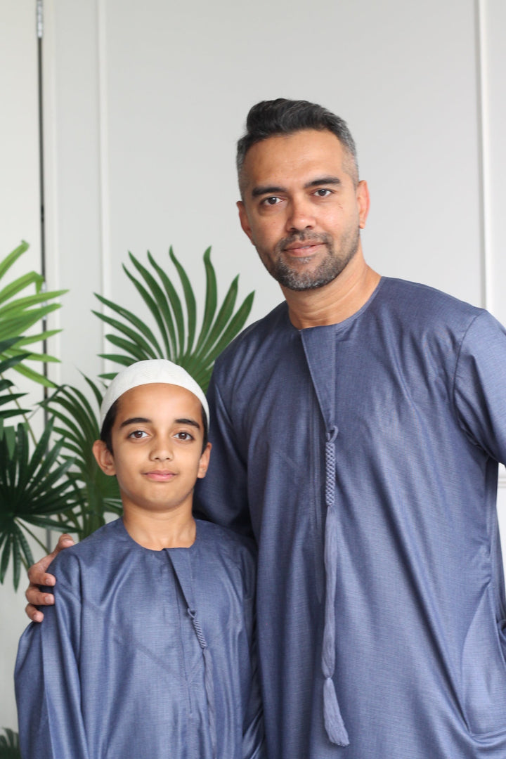 Cerulean Blue Premium Emirati Thobe