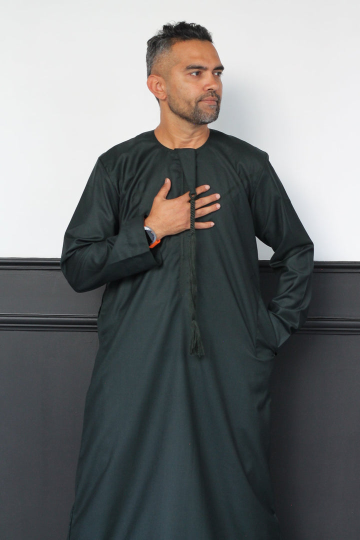 Forest Green Deluxe Emirati Thobe