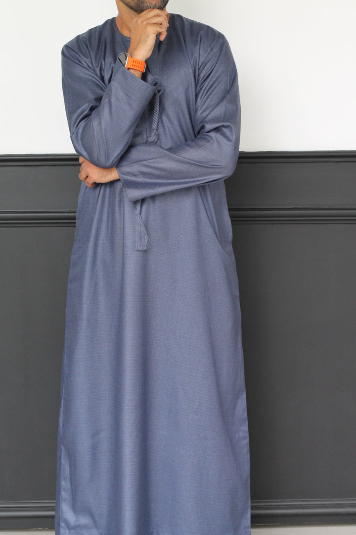 Cerulean Blue Premium Emirati Thobe